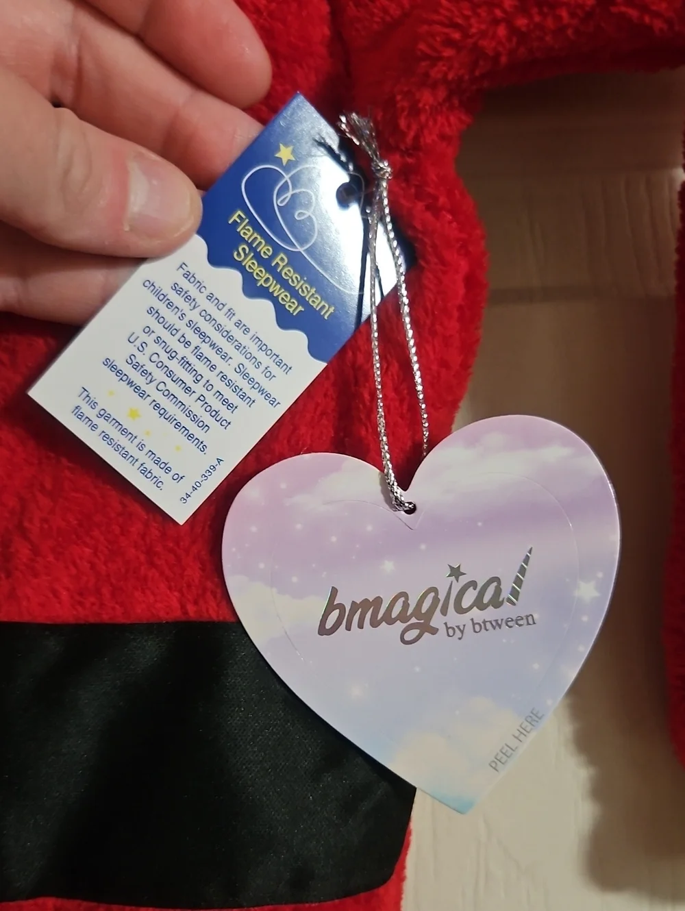 BMAGICAL BY BTWEEN ONE PIECE SANTA PAJAMA: NEW WITH TAGS: SIZE 3T